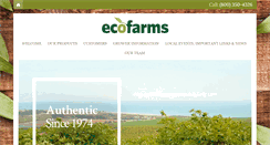 Desktop Screenshot of ecofarmsusa.com