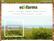 Tablet Screenshot of ecofarmsusa.com